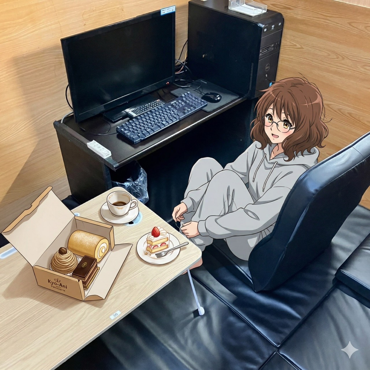 桜スイーツを持ち込んで。金町駅前の個室で春の至福カフェタイム