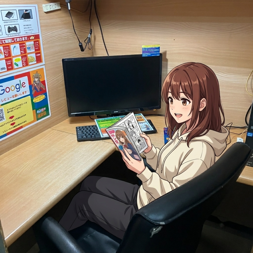 動画・漫画・雑誌でリフレッシュ！浦安のビジネス席で快適時間